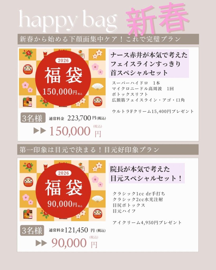 新春から始める下顔面集中ケア！これで完璧プラン